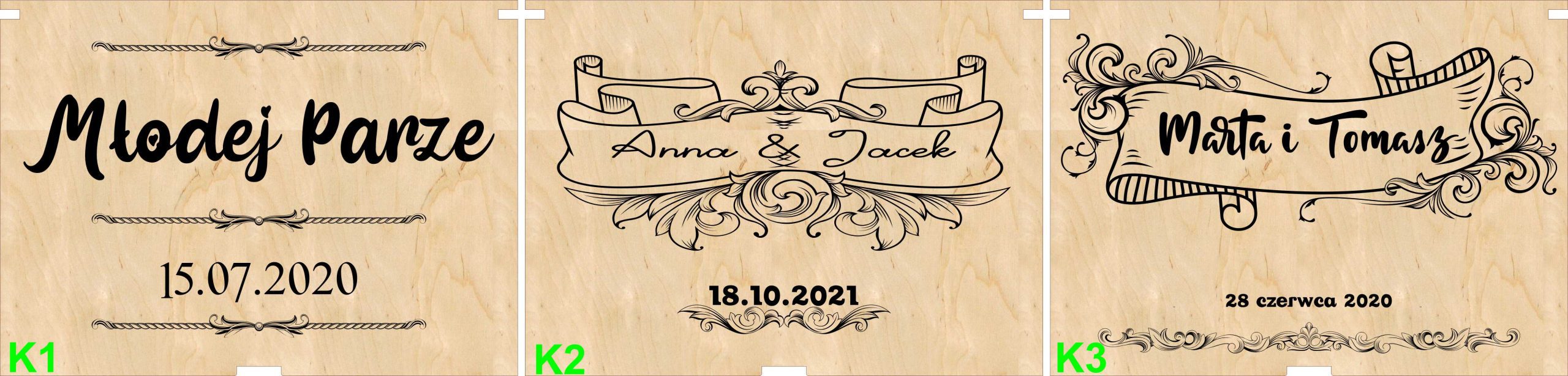 pud slubne 01a1 scaled Drewniane pudełko na prezent ślubny z grawerem