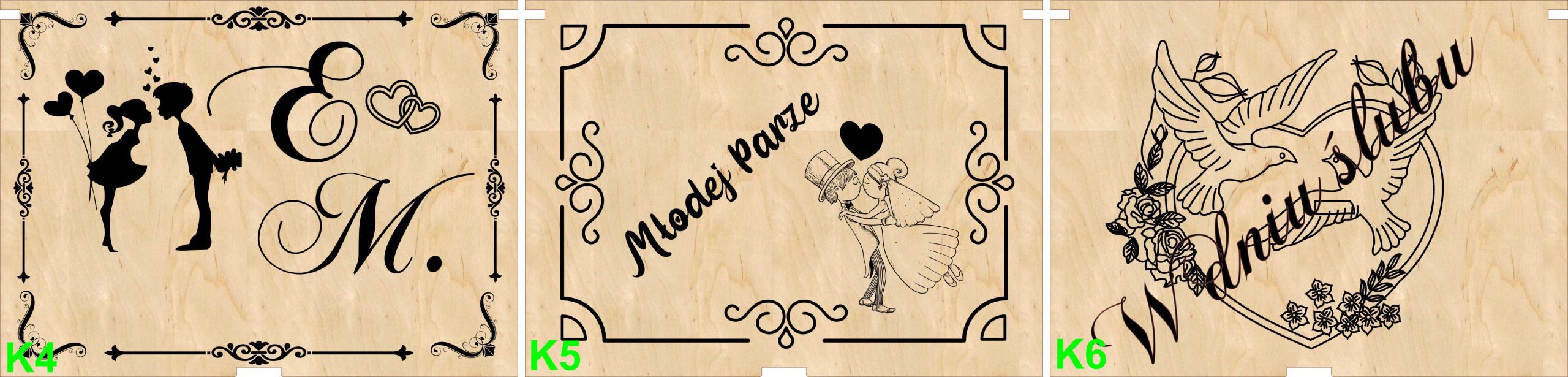 pud slubne 01a2 scaled Drewniane pudełko na prezent ślubny z grawerem