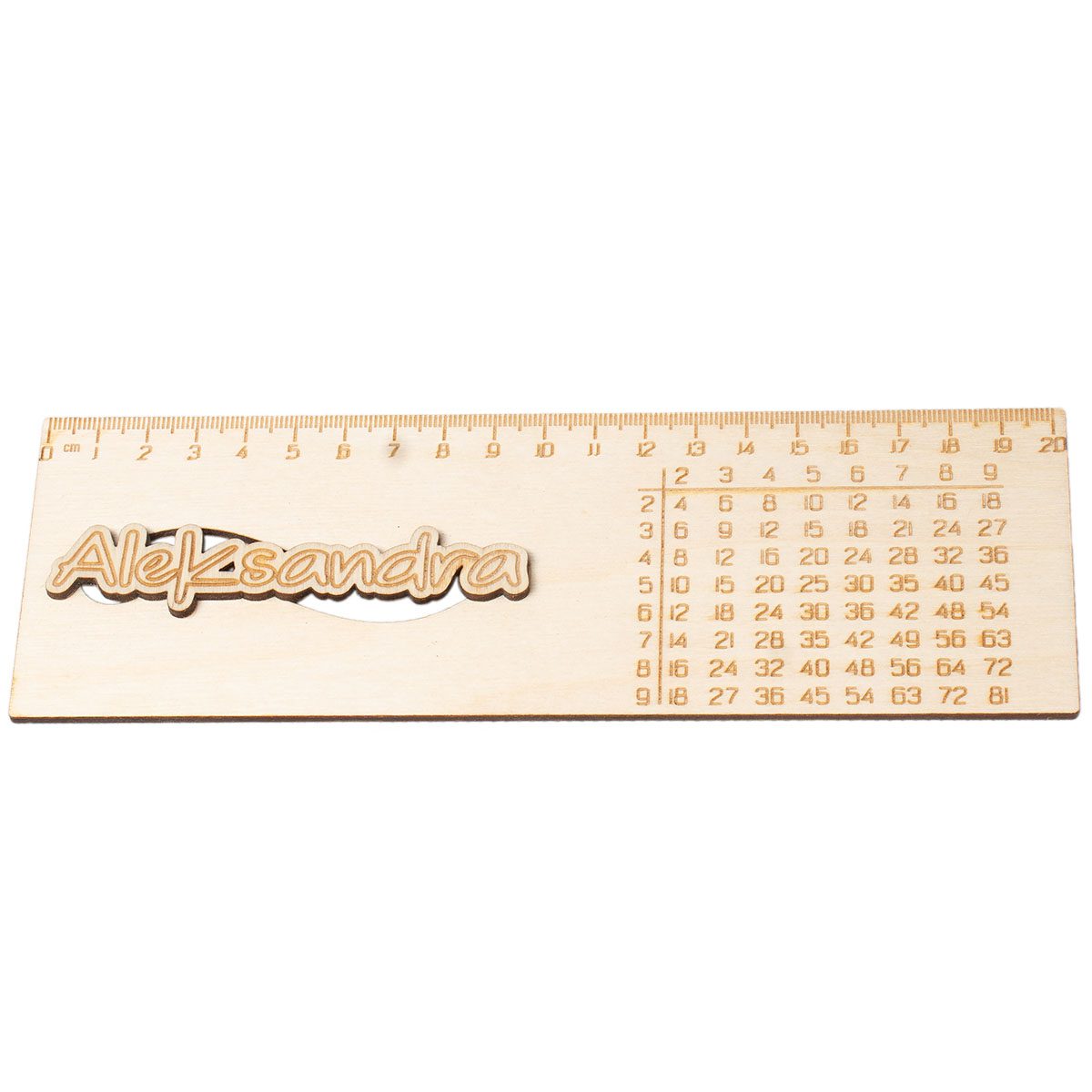 DSC02362 Linijka 20 cm z tabliczką mnożenia