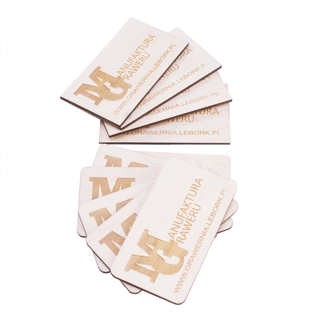 wizytowki 01 5 Drewniane wizytówki z grawerem 10 szt