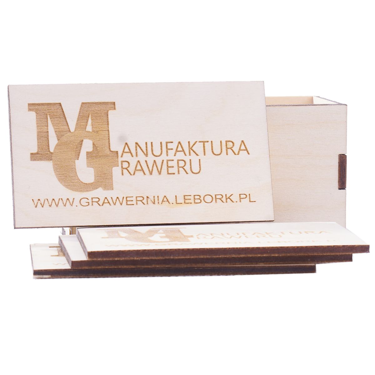 wizytowki 01 7 Drewniane wizytówki z grawerem 10 szt