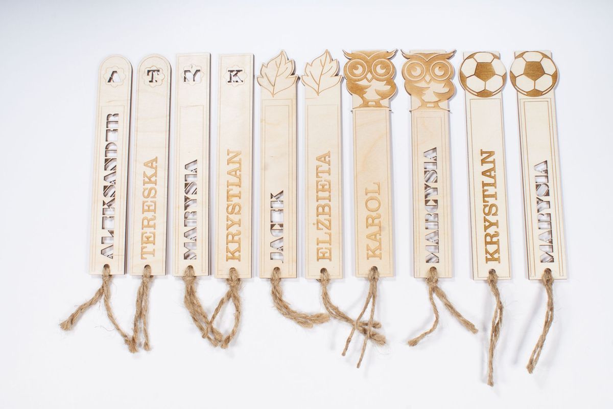 zakladka ksiazka 3 1 Zakładka do książki drewniana z grawerem