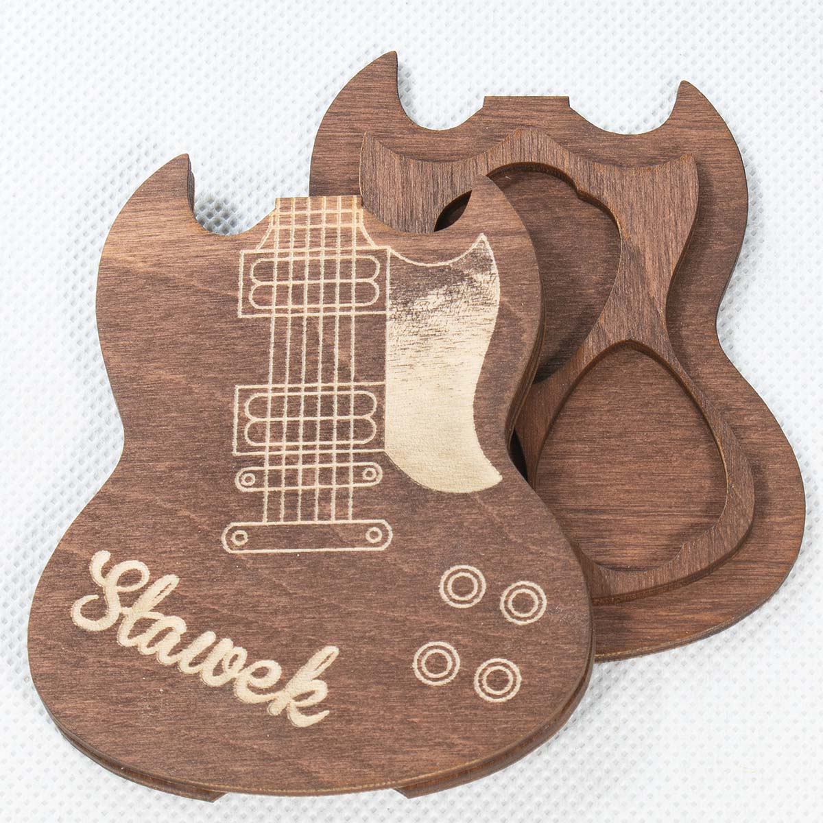 gitara 01bezcb 3 Efektowny pojemnik do 3 kostek gitarowych