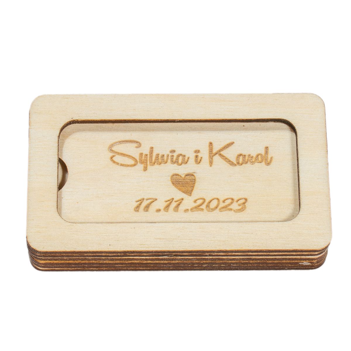 pendrive 01n 1 Drewniane pudełko z grawerem na pendrive