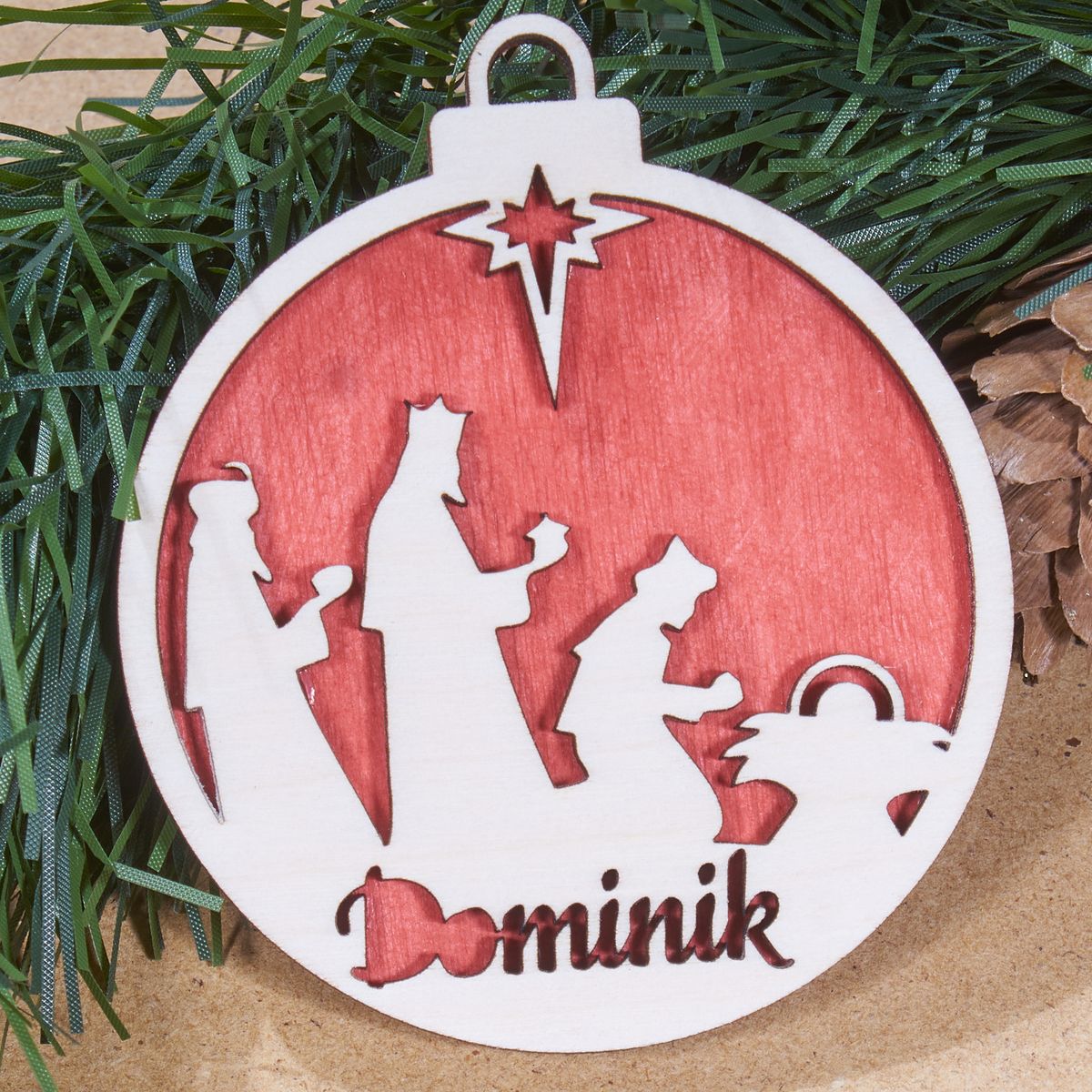 bombki 01 13 Bombka drewniana z imieniem