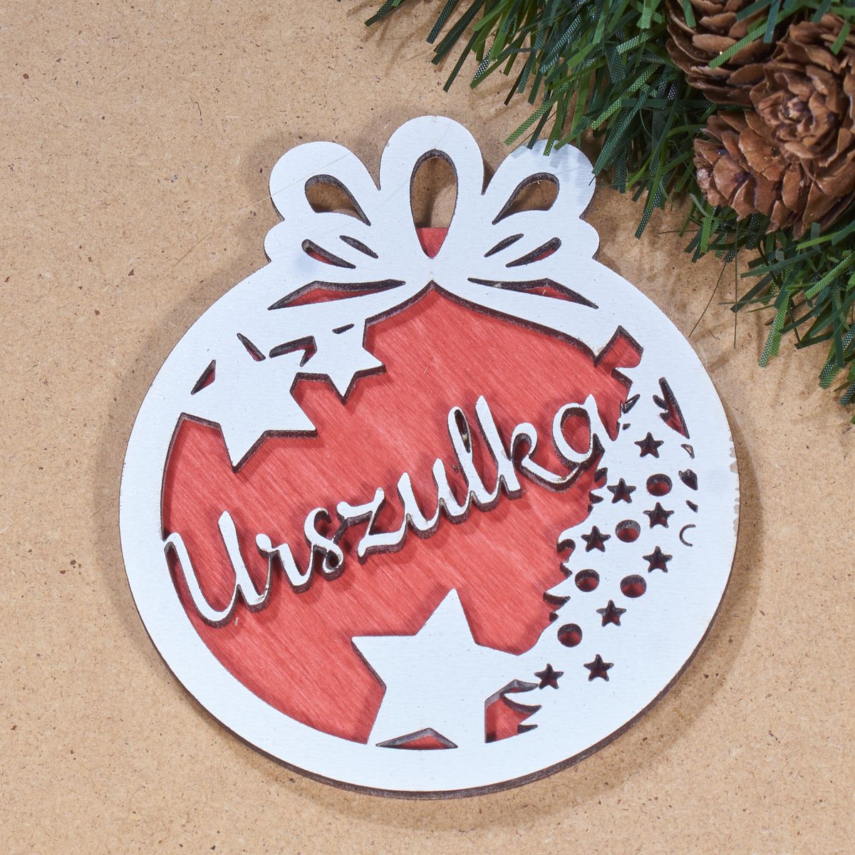 bombki imie 5 Bombka drewniana z imieniem