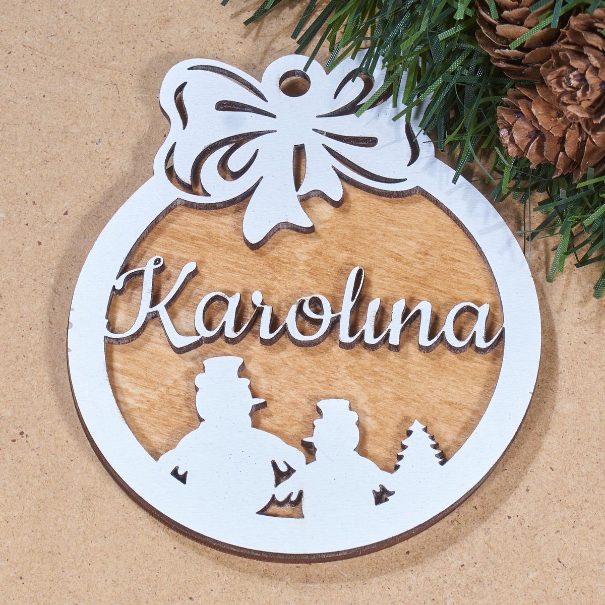 bombki imie 6 Bombka drewniana z imieniem