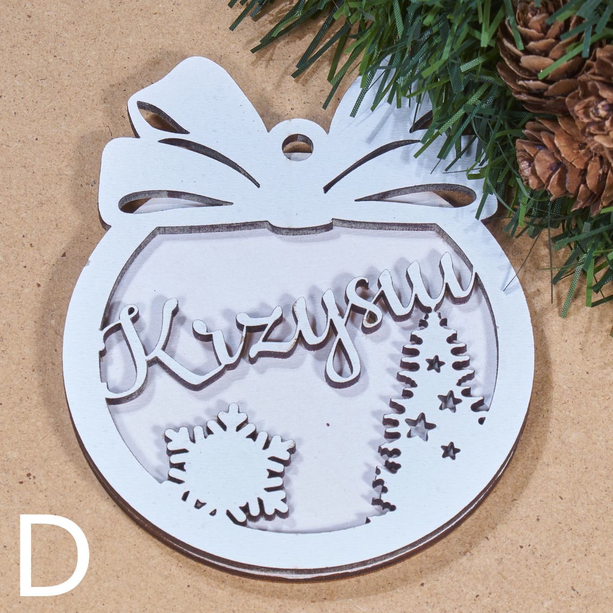 bombki imie 7a Bombka drewniana z imieniem