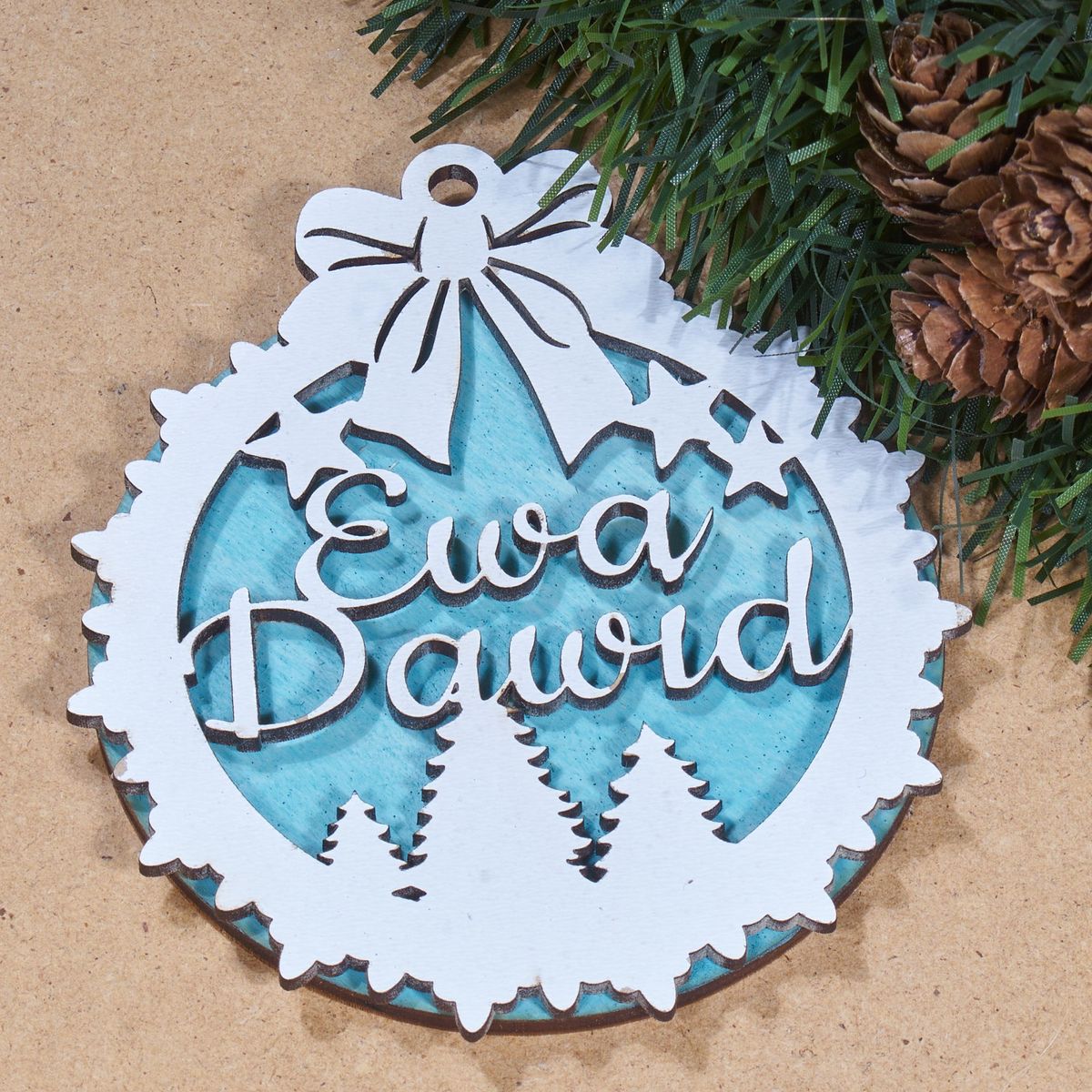 bombki imie 8 Bombka drewniana z imieniem