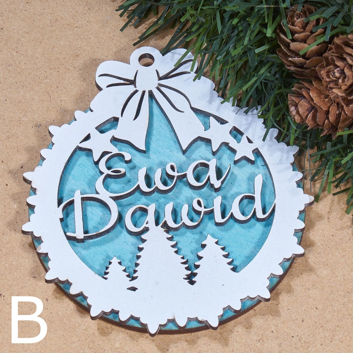 bombki imie 8a Bombka drewniana z imieniem