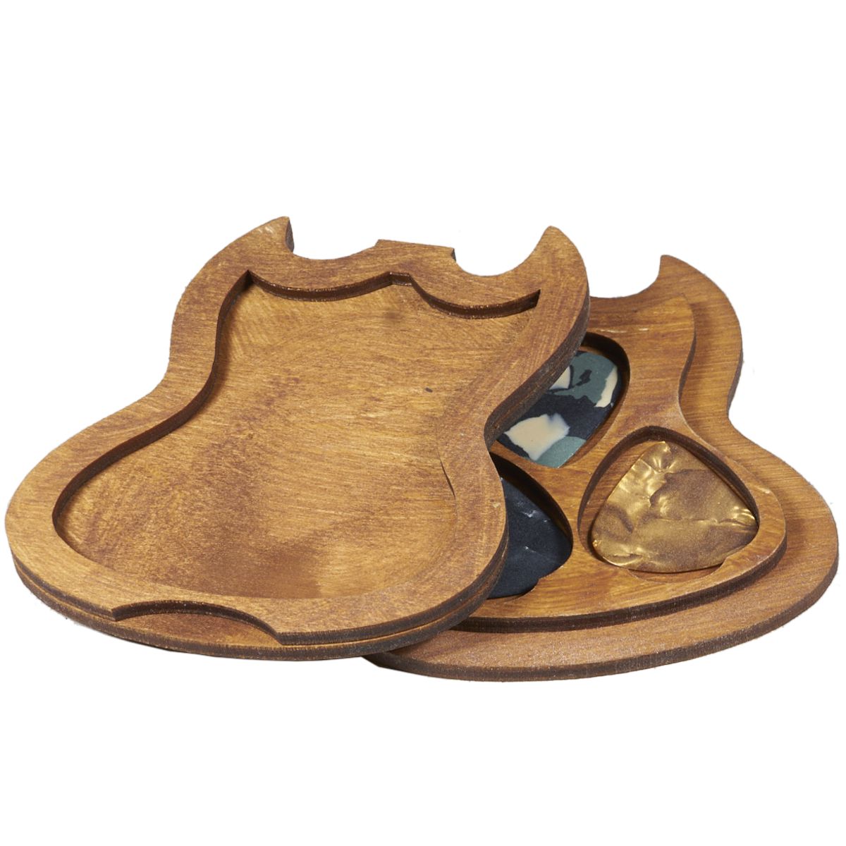 gitara 01 z 8 Efektowny pojemnik do 3 kostek gitarowych