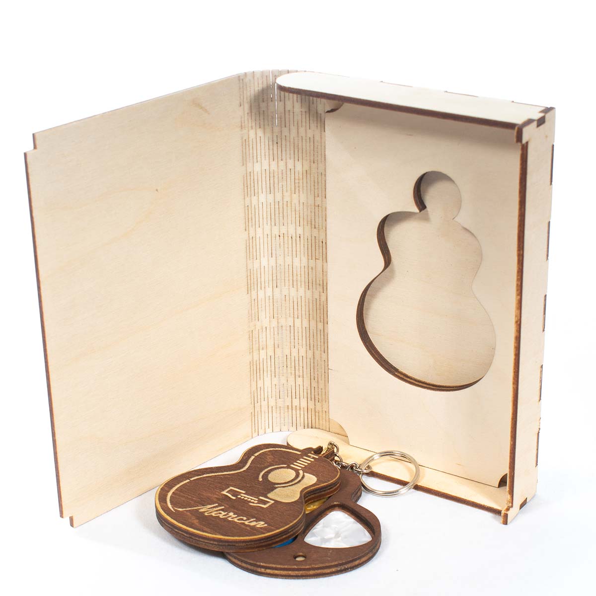 gitara 3 2cb 3 Pojemnik na 3 kostki gitarowe w pudełku