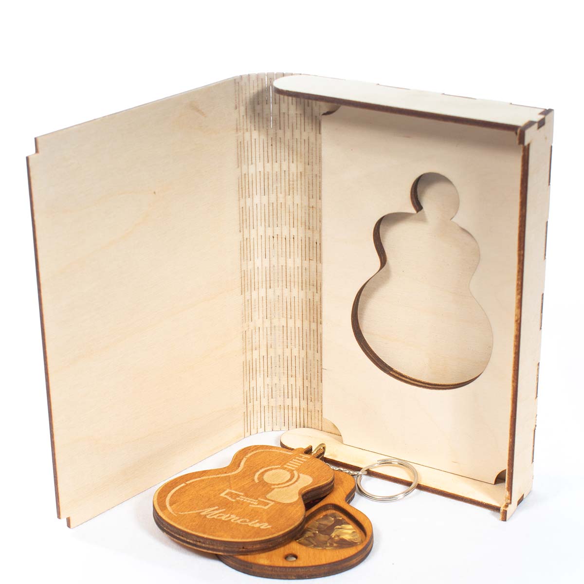 gitara 3 2jb 3 Pojemnik na 3 kostki gitarowe w pudełku