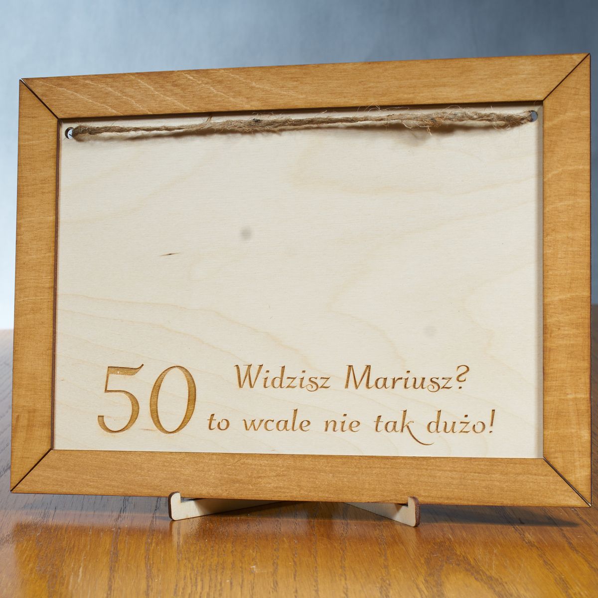 tabliczka50 1 5 Ramka urodziny 30 40 50 60 to wcale nie tak dużo