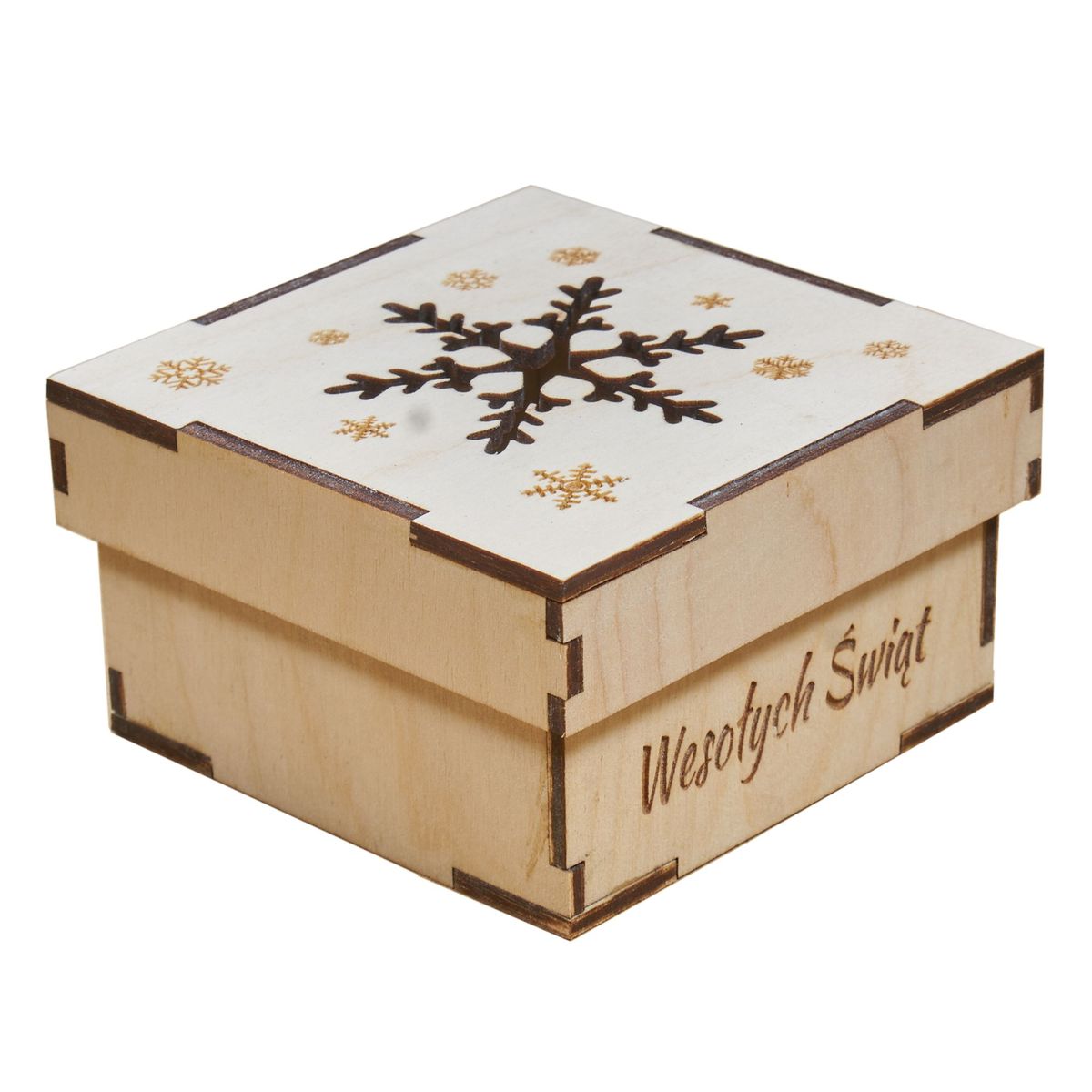 pudelko 13a 2 Drewniane pudełko na Boże Narodzenie