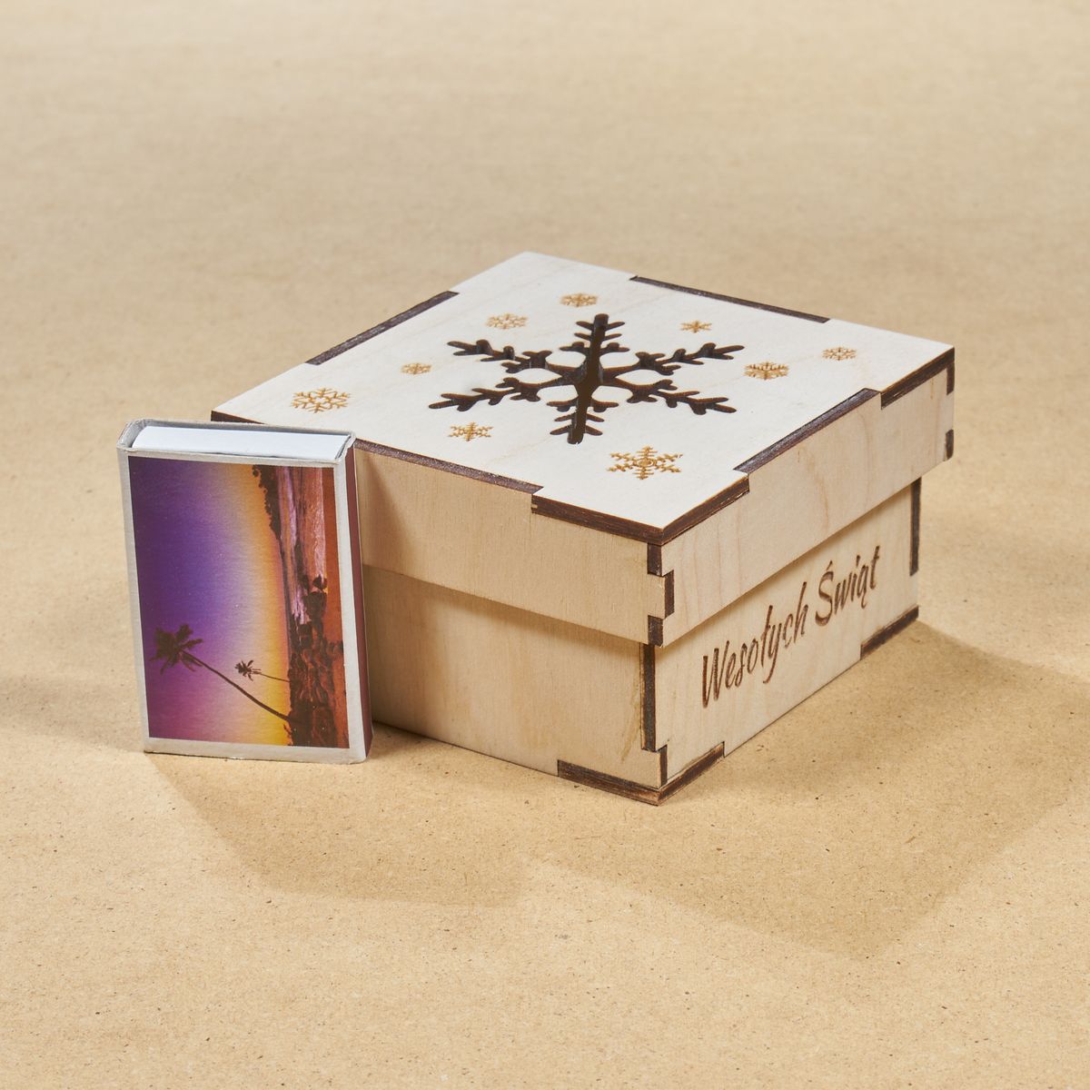 pudelko 13a 5 Drewniane pudełko na Boże Narodzenie