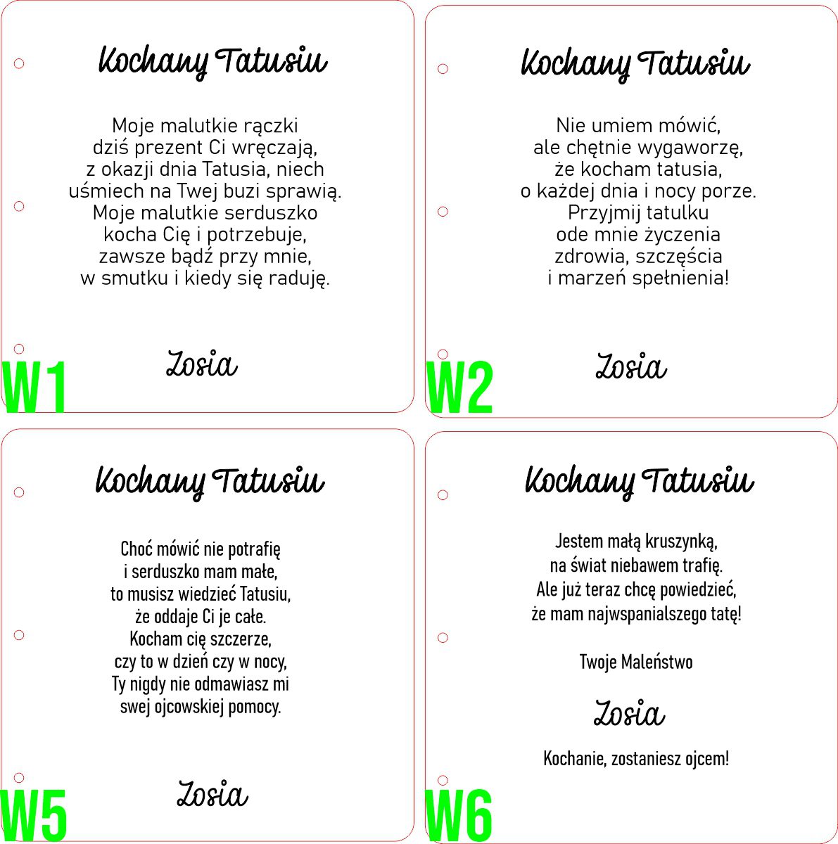 kartka skl Tb Dzień Taty kartka składana v.T4