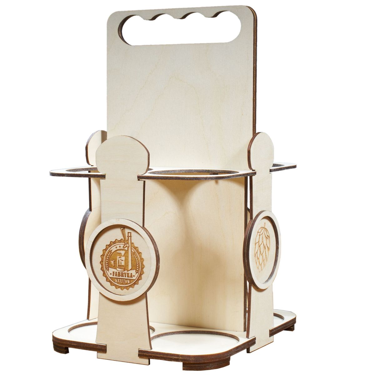 nosidelko piwo 03 1 Nosidełko na piwo z grawerem 4 butelki