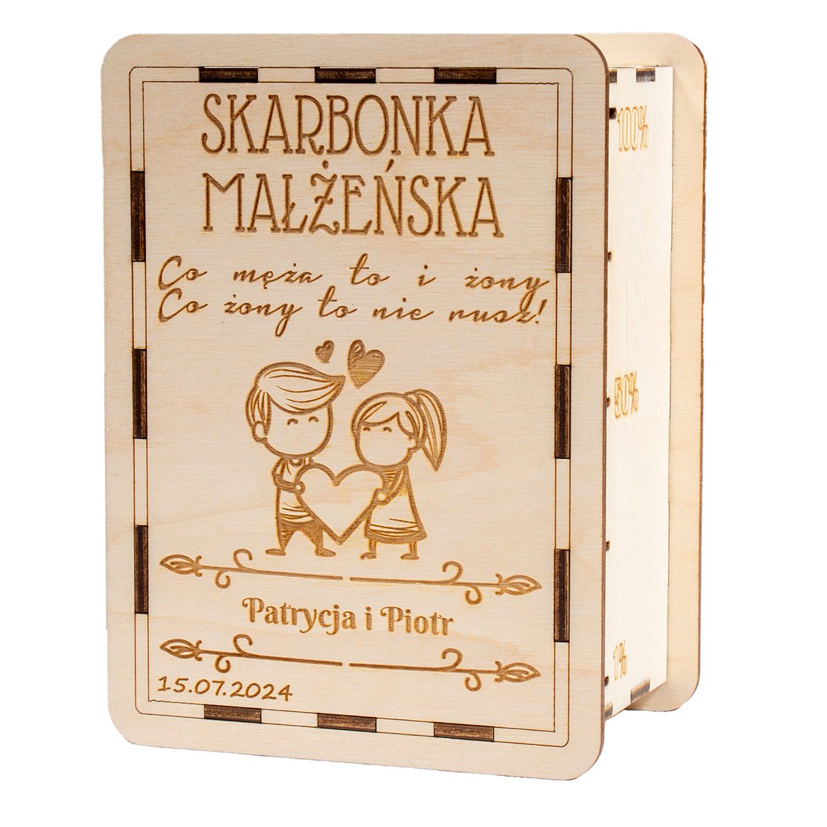 skarbonka 01b 1 Skarbonka małżeńska z grawerem