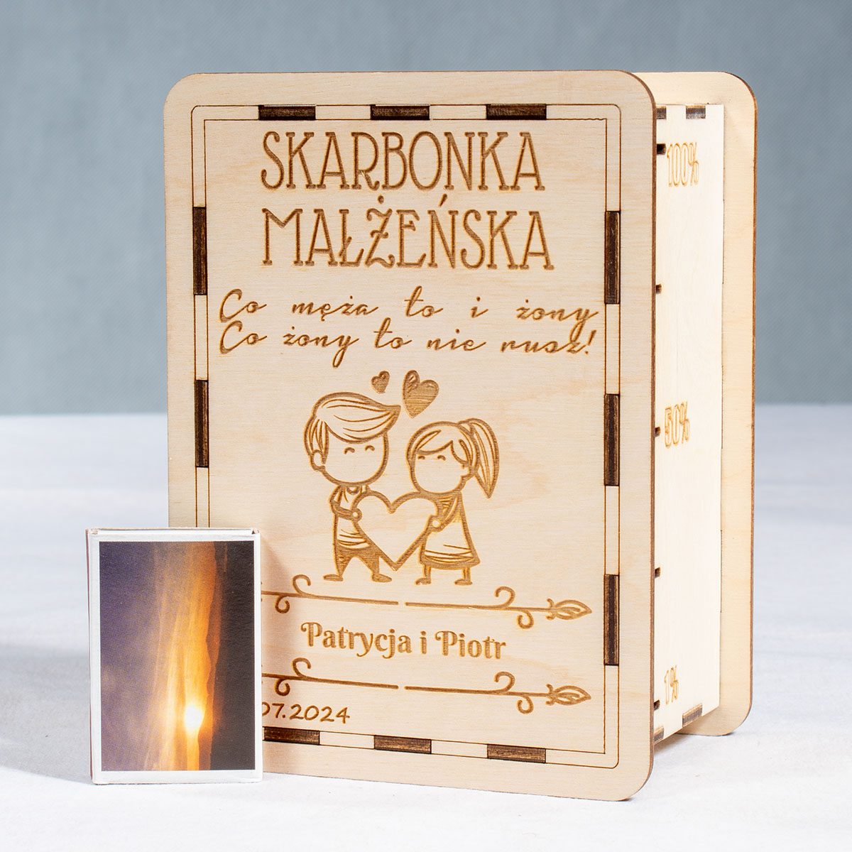 skarbonka 01b 2 Skarbonka małżeńska z grawerem