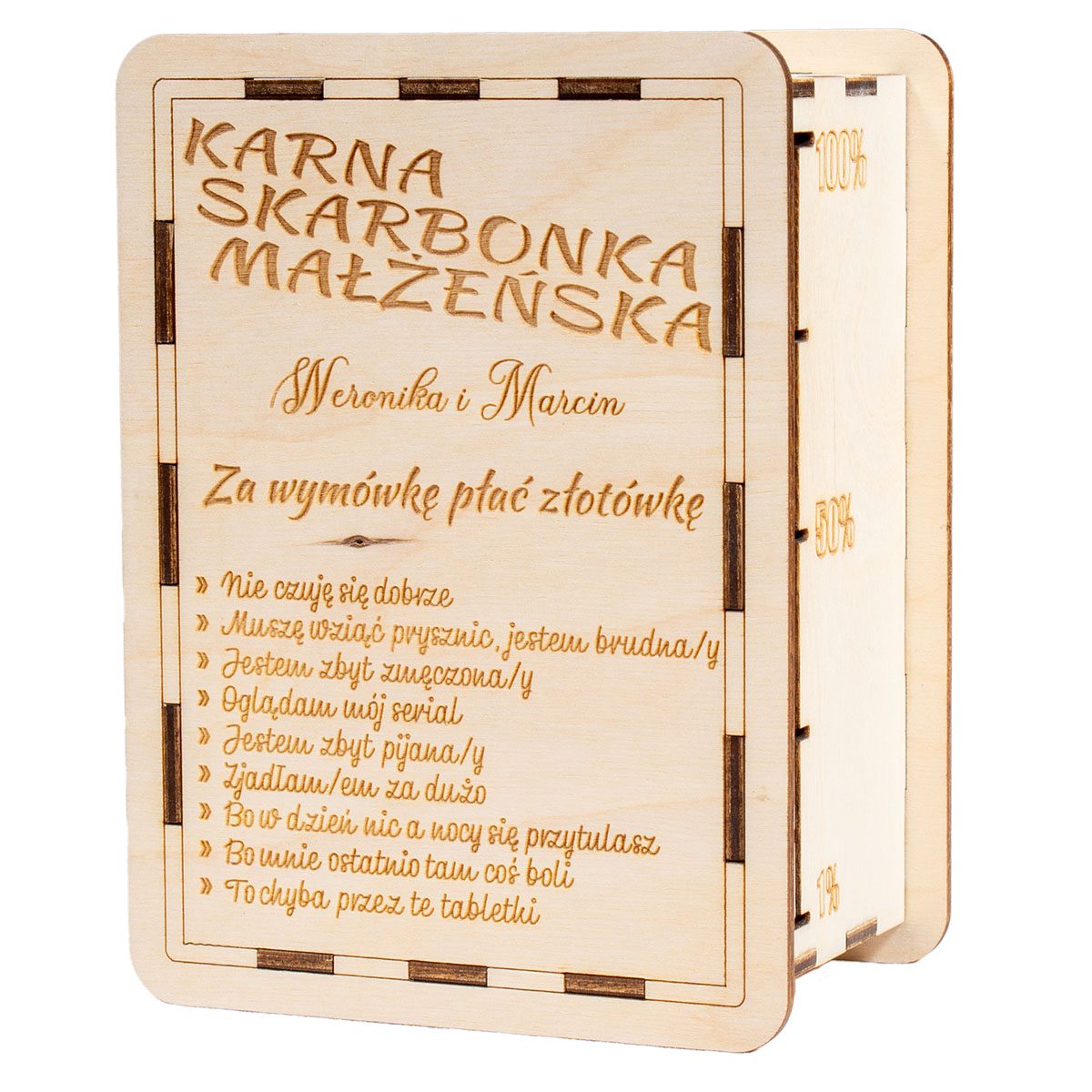 skarbonka 01c 1 Karna skarbonka małżeńska z grawerem