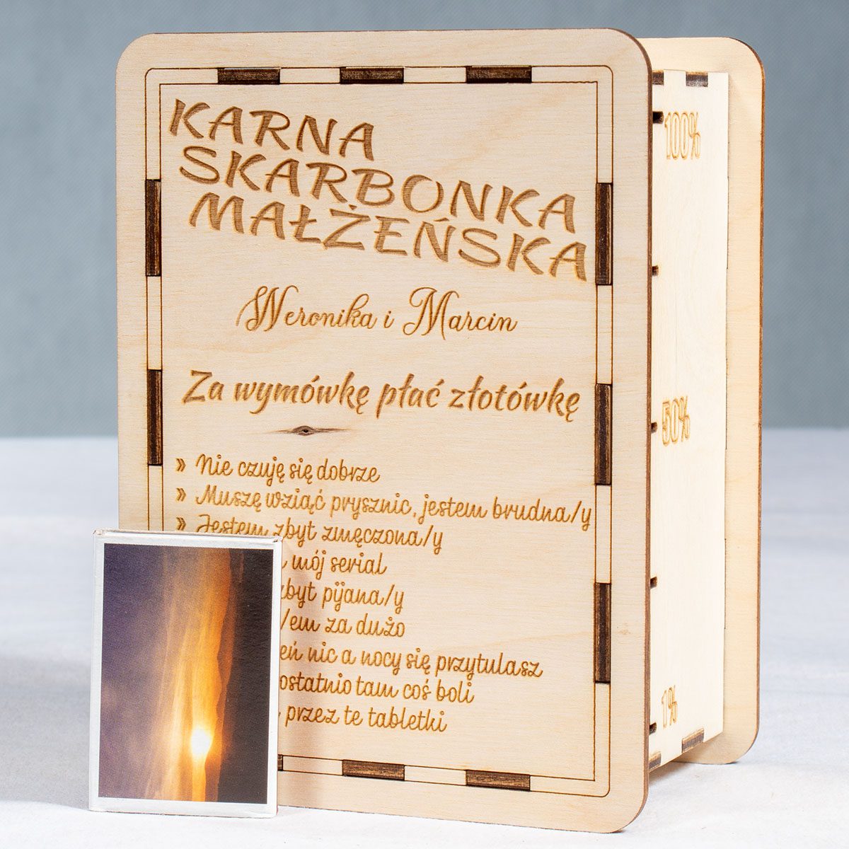 skarbonka 01c 2 Karna skarbonka małżeńska z grawerem
