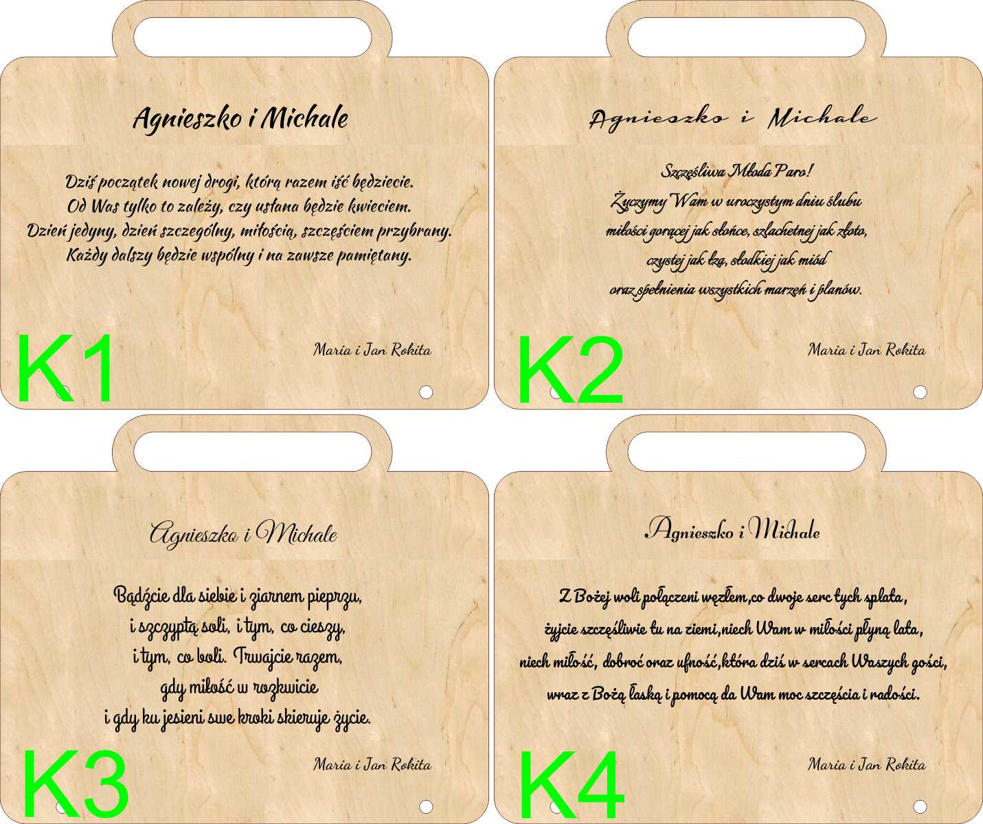 kartka walizka 17 Walizka kartka na ślub drewniana