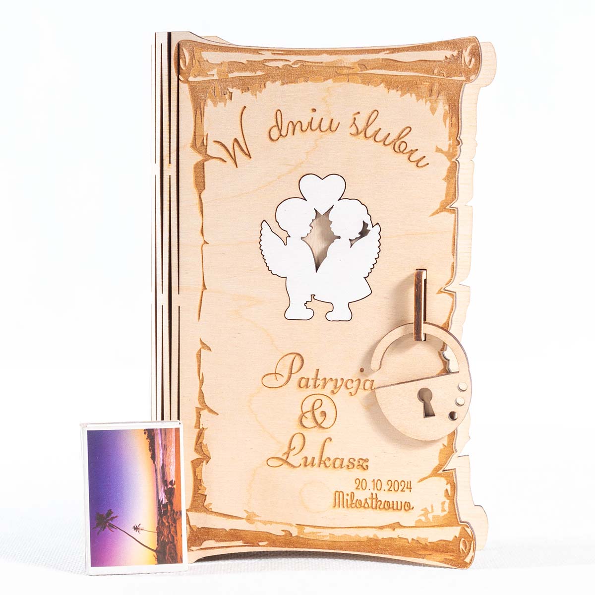 na pieniadze 25 b2 Pudełko na pieniądze ślub wesele prezent z grawerem
