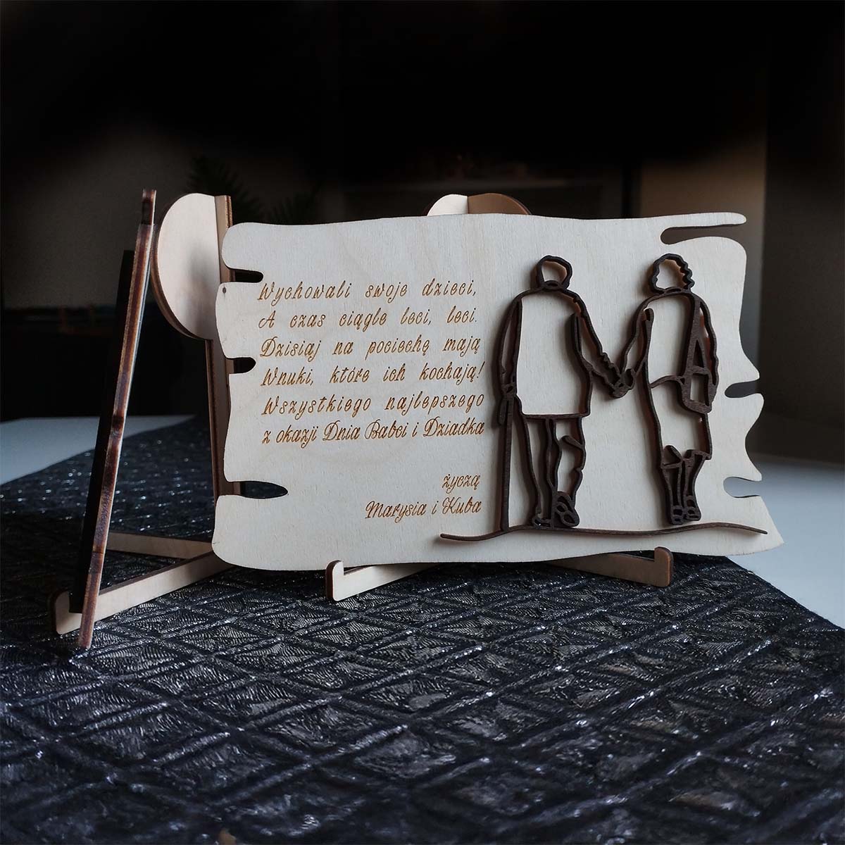 BD kartka 03 5 Tabliczka kartka pamiątka na dzień Babci i Dziadka