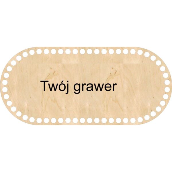 Baza do koszyka Mojżesza owalna