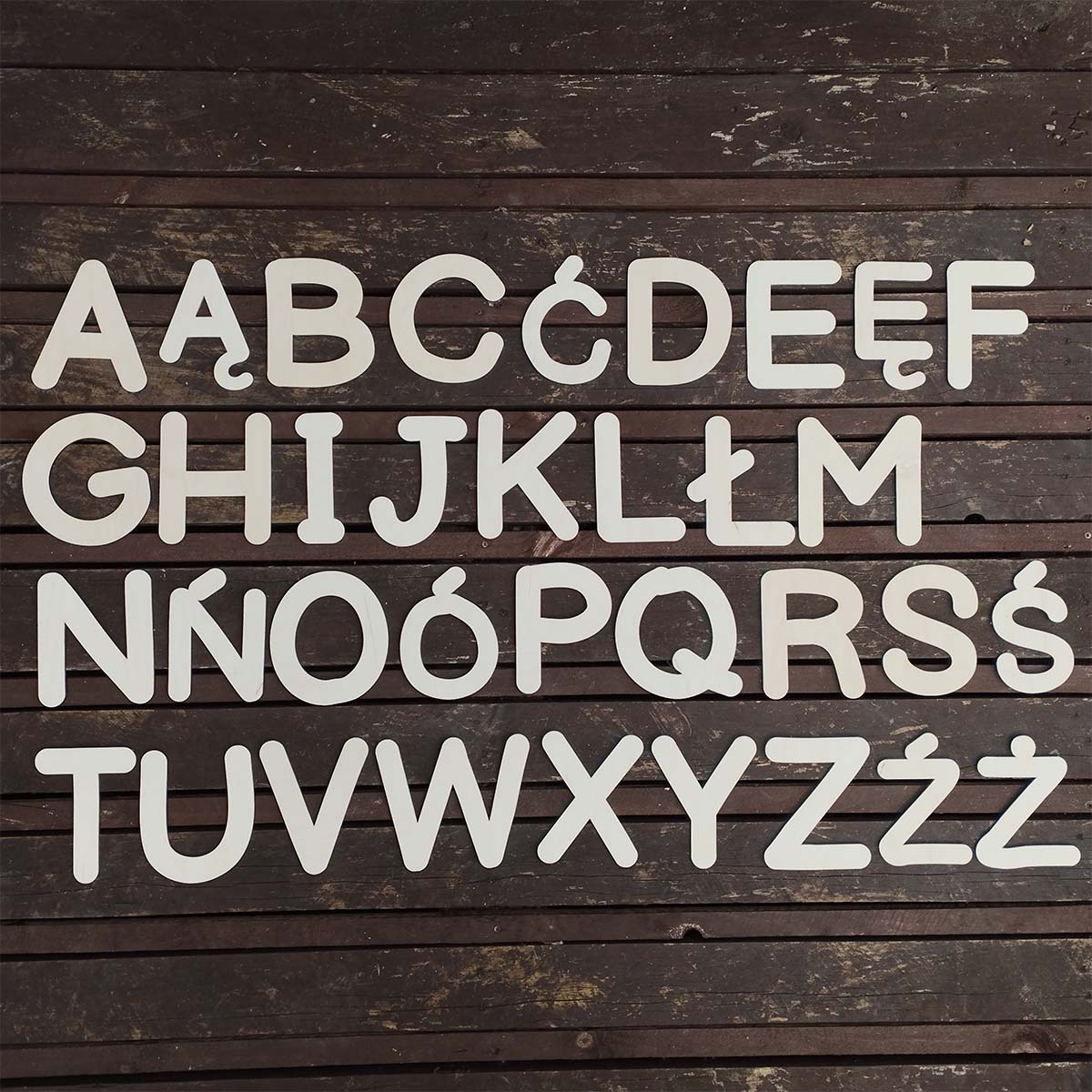 alfabet 01 2 Ruchomy alfabet Montessori dodatkowe litery