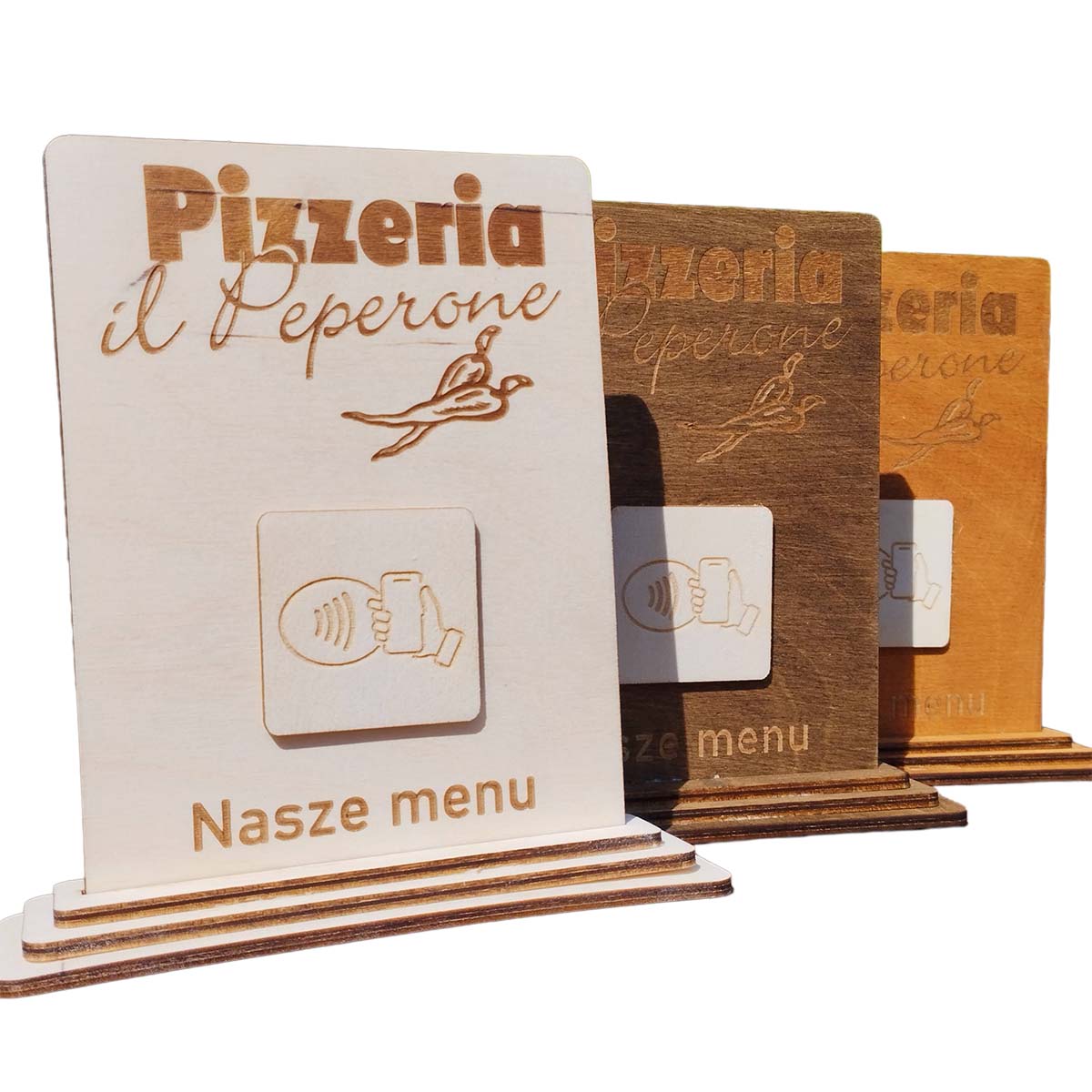 stojak nfc 01 1 Drewniany stand stojak NFC do integracji z mediami