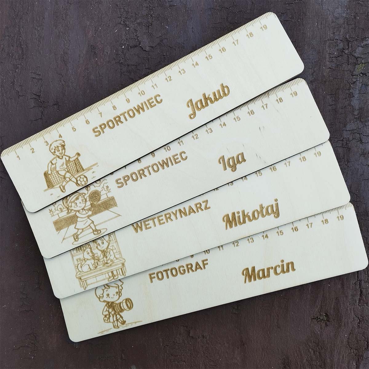 linijki_motyw_2 (3) linijki motyw 2 3 Drewniana linijka 20 cm z grawerem - zawody