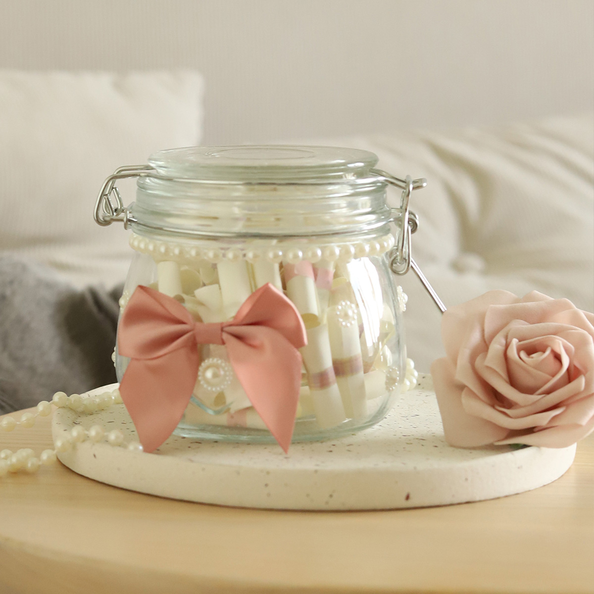 04 Afirmacje na dobry dzien 3 Afirmacje na Dobry Dzień: Słoik Noemi – Dobre Myśli | Rękodzieło na Prezent