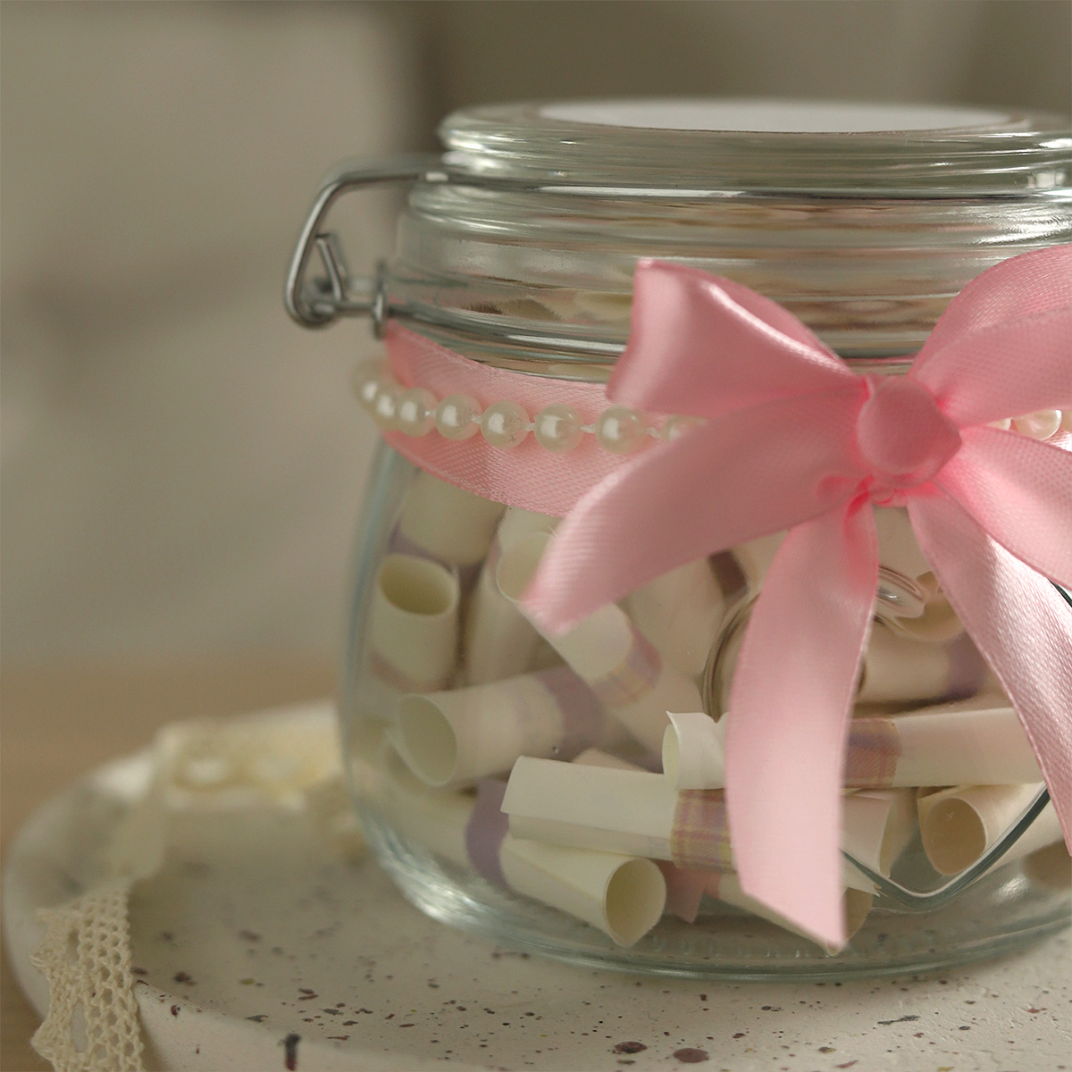 04 Afirmacje na dobry dzien 5 Afirmacje na Dobry Dzień: Słoik Rosalia – Codziennik Szczęścia | Rękodzieło