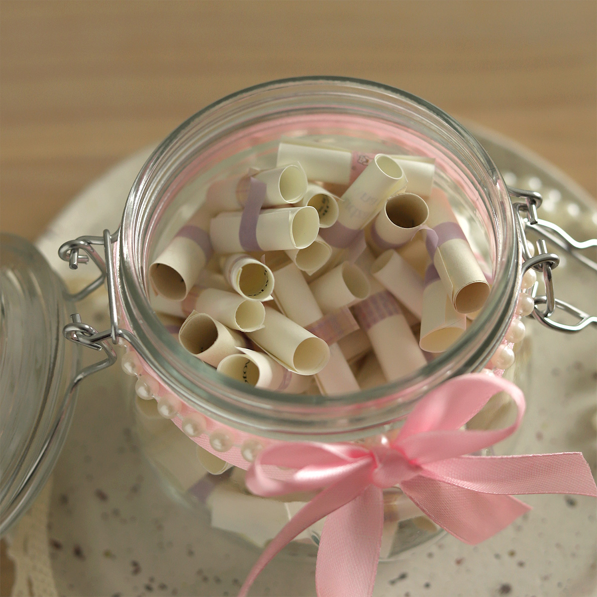 05 Afirmacje na dobry dzien 5 Afirmacje na Dobry Dzień: Słoik Rosalia – Codziennik Szczęścia | Rękodzieło