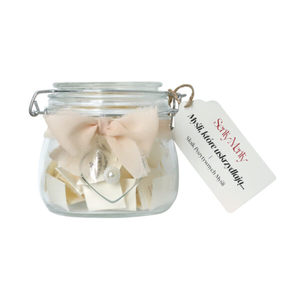 Słoik Pozytywnych Myśli Livia Rytuał Radości Pomysł na Prezent dla Niej