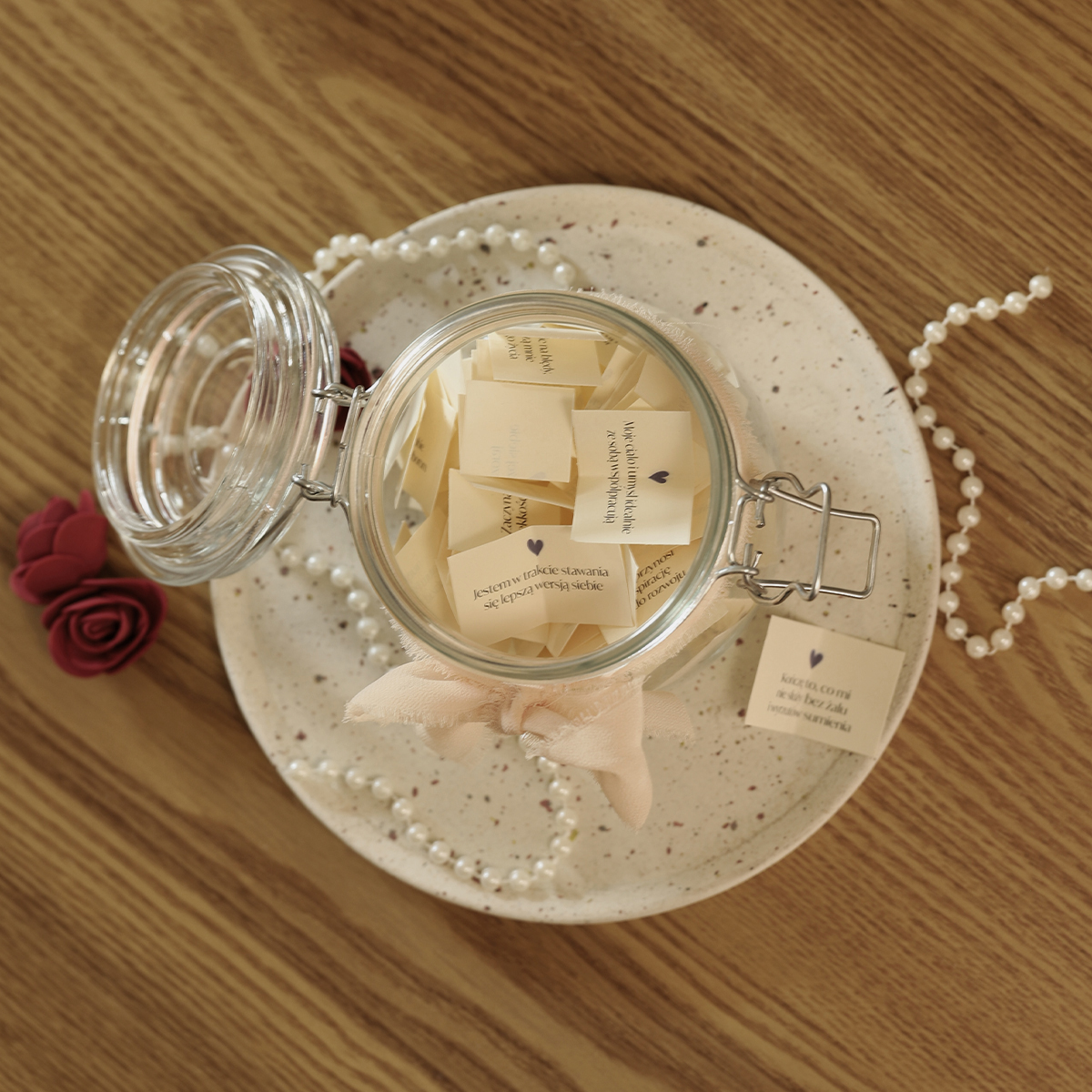 aukcje wzor 2 Sloik Pozytywnych Mysli P3 Słoik Pozytywnych Myśli Livia Rytuał Radości Pomysł na Prezent dla Niej