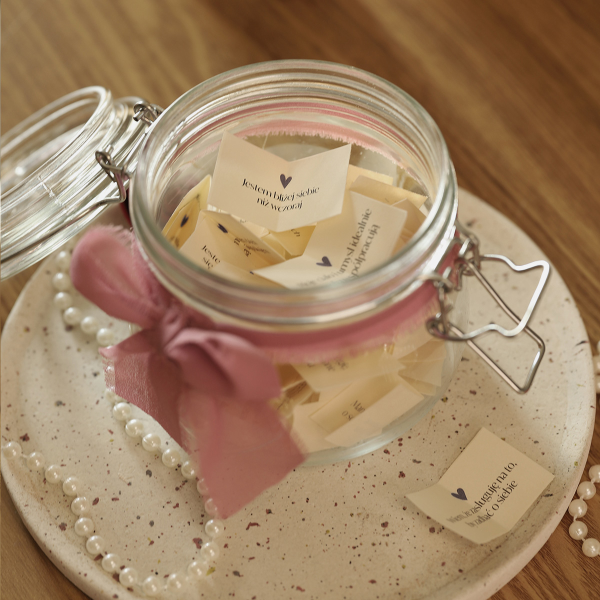 aukcje wzor 3 Afirmacje na pieniadze P4 Afirmacje na Pieniądze Słoik Gracja Moc Obfitości Rękodzieło na Prezent