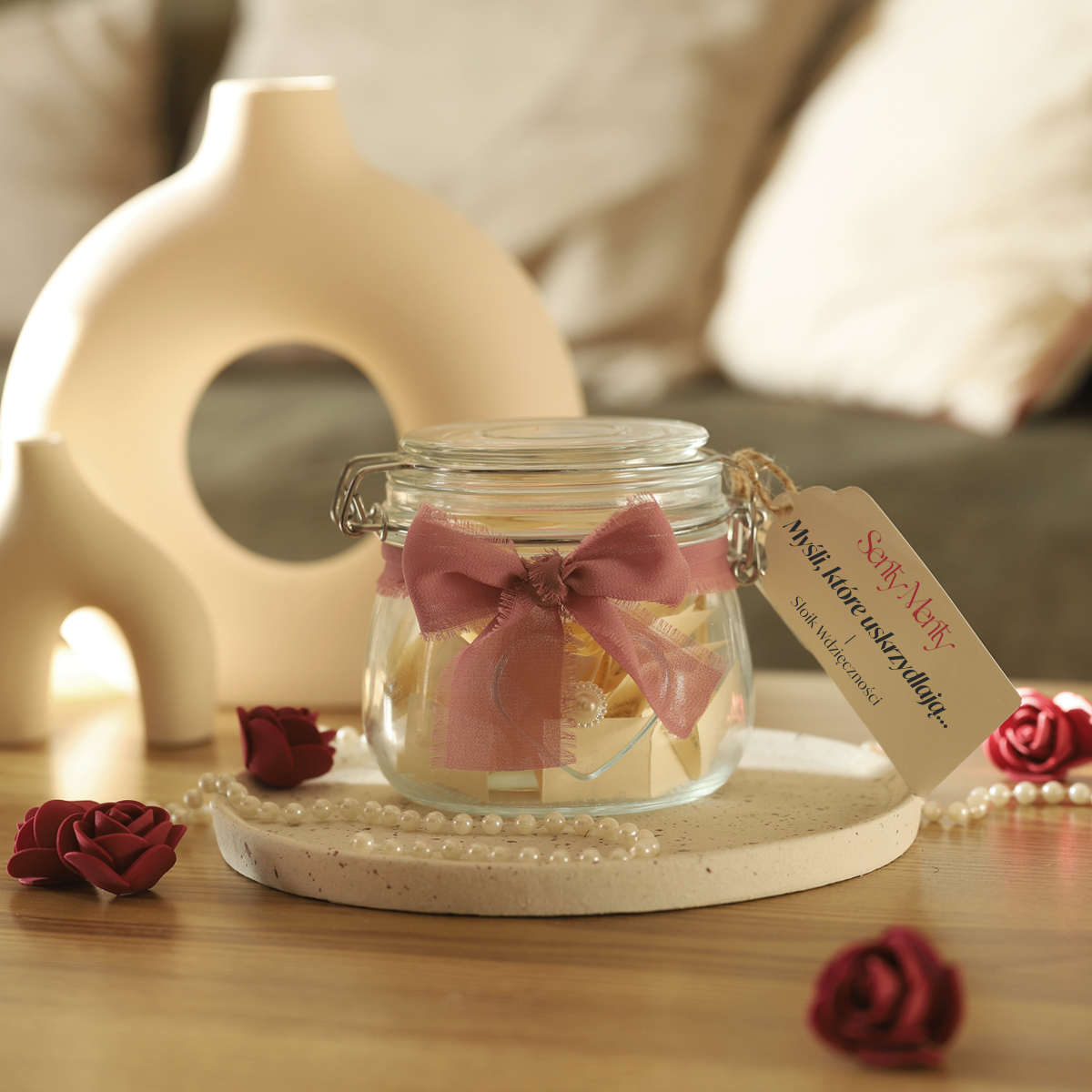aukcje wzor 3 Sloik Wdziecznosci P2 Słoik Wdzięczności Gracja Rytuał Uważności Pomysł na Prezent dla Dziewczyny