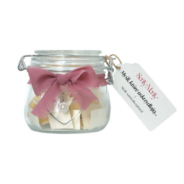 Słoik Samoakceptacji Gracja Twoja Pewność Siebie Pomysł na Prezent dla Niej