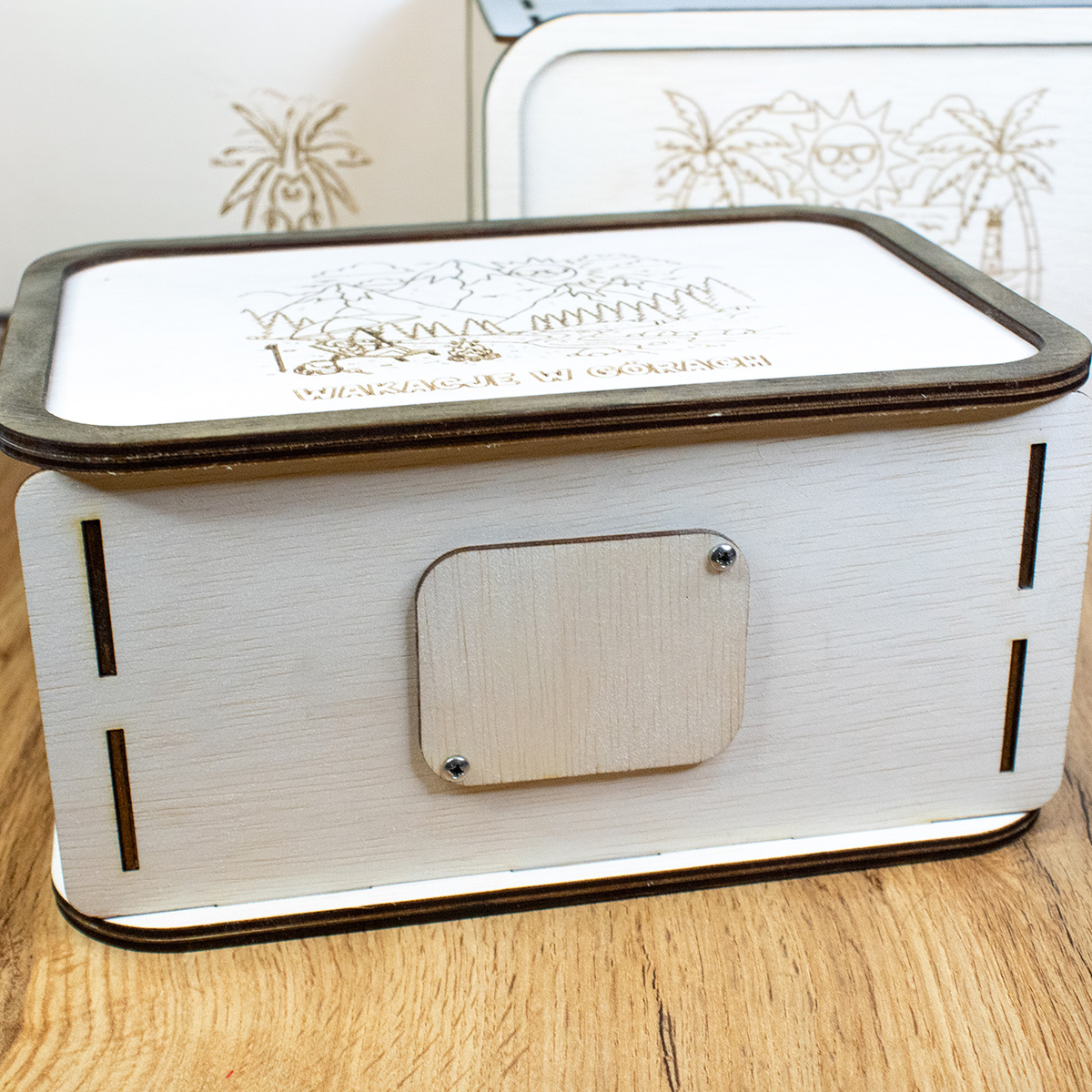 skarbonka 14 10 Skarbonka wykreślanka drewniana