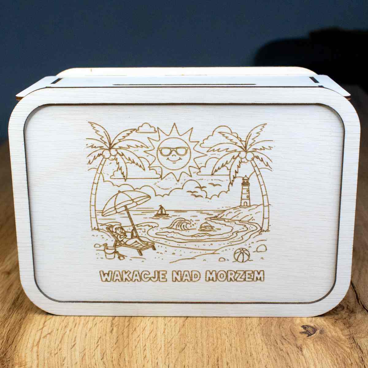 skarbonka 14 3 Skarbonka wykreślanka drewniana