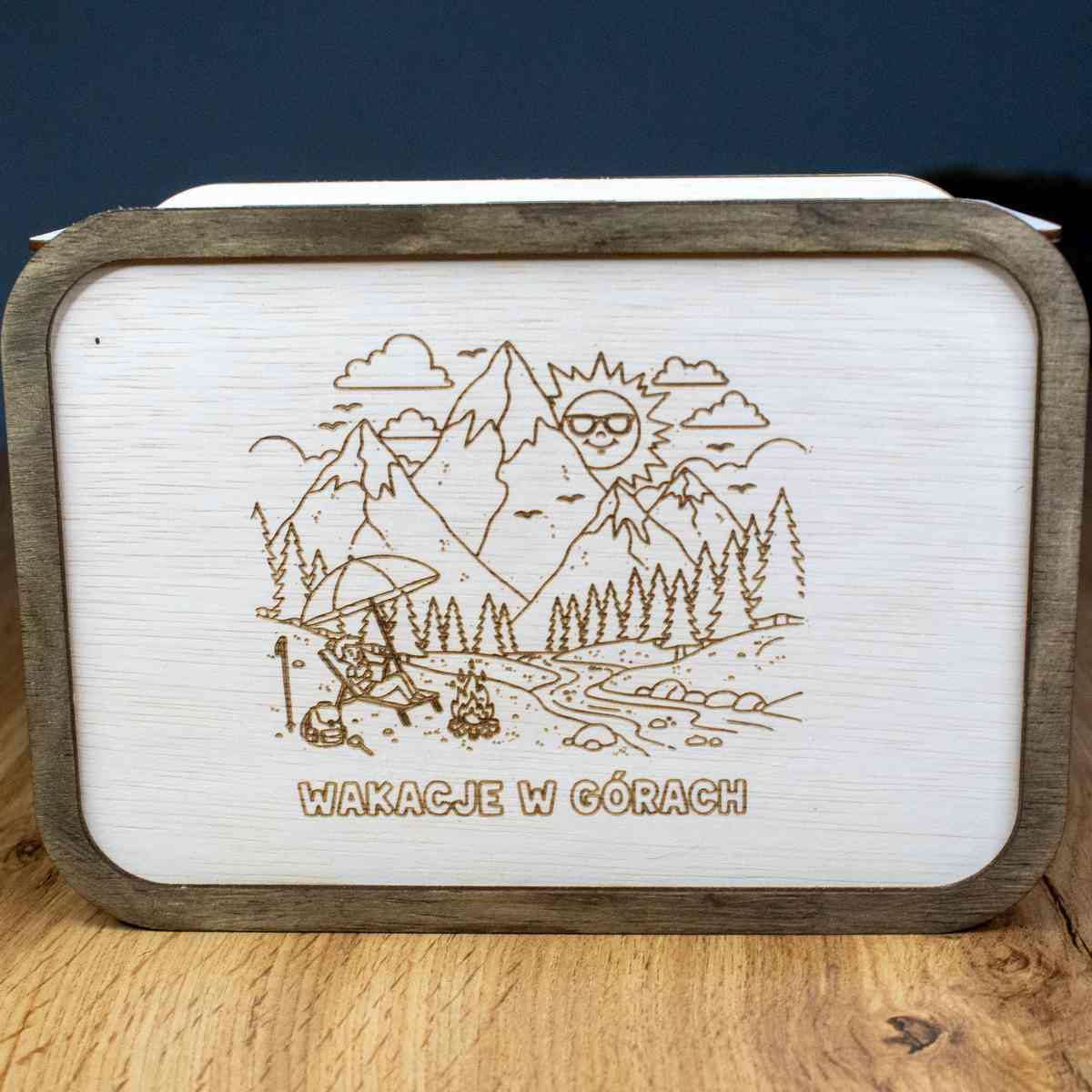 skarbonka 14 7 Skarbonka wykreślanka drewniana