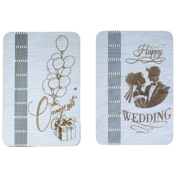 Drewniana koperta pudełko na pieniądze