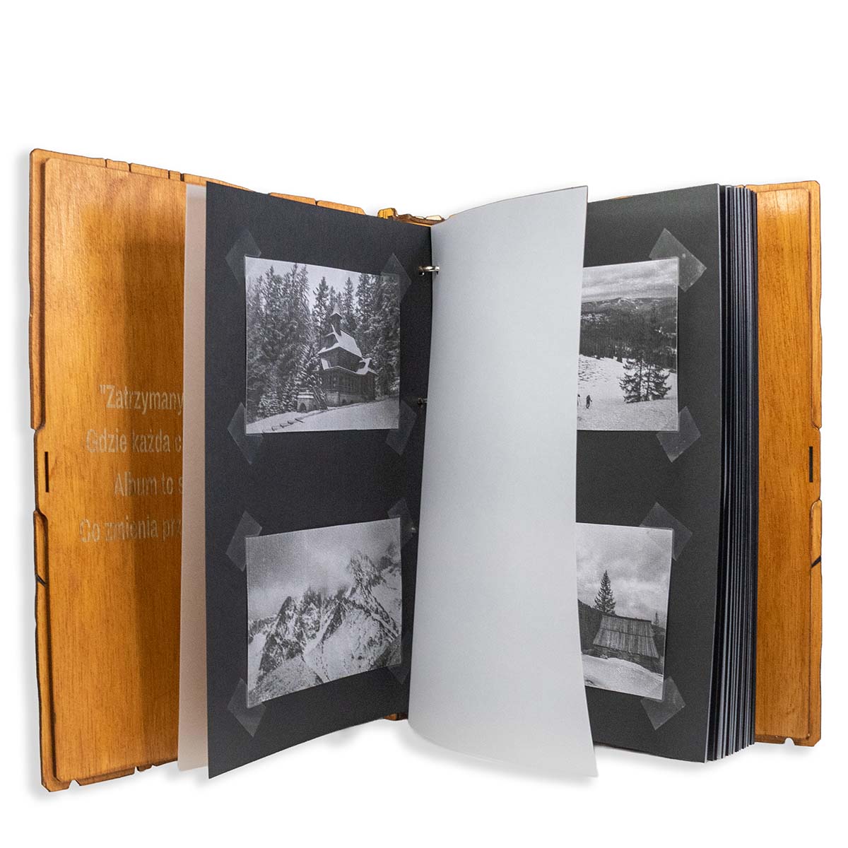 organizer 01 6 Drewniany album na zdjęcia, księga gości, organizer